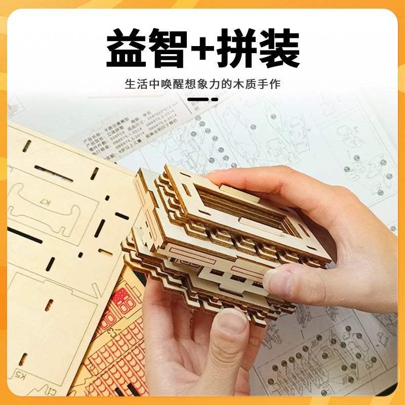 Dragon Boat Festival Wooden Dragon Boat Boat Model 3D Stereo Puzzle Handmade Diy Assembled Toys Activity Procurement Optimization - Image 4